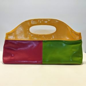 Tricolor mod handbag